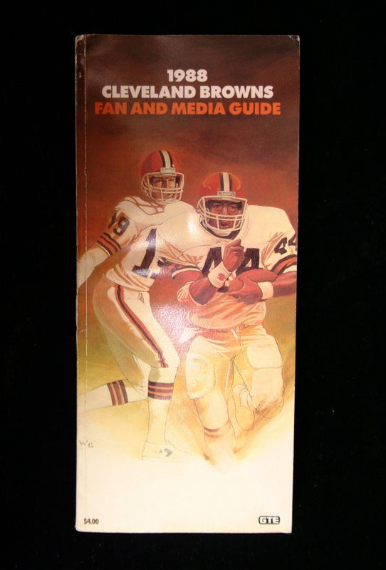 1988 browns media guide